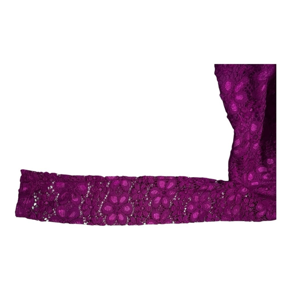 Ella Moss Fuchsia Lace Top - Picture 7 of 7